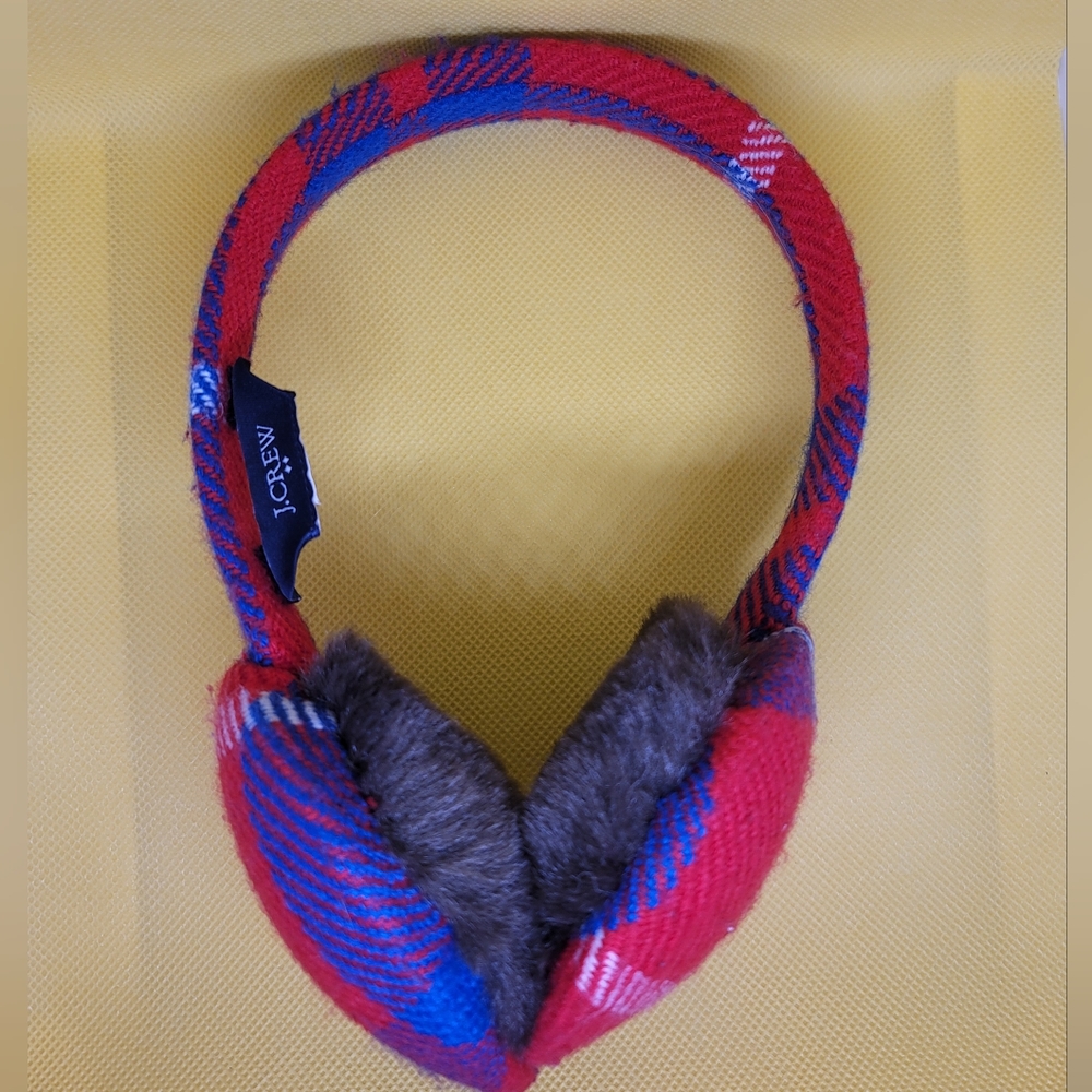 J Crew Plaid Earmuffs